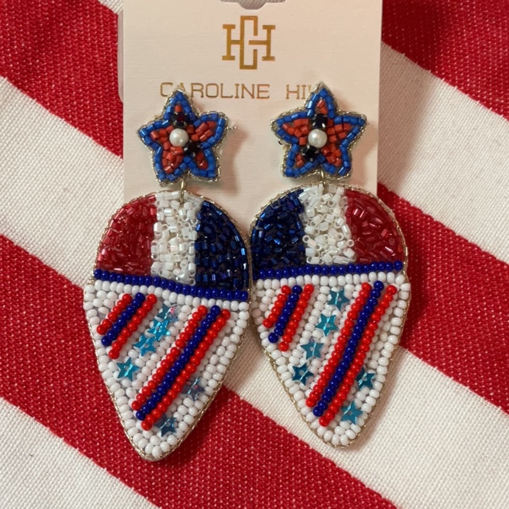 NWT Freedom Snow Cone Drop Earrings